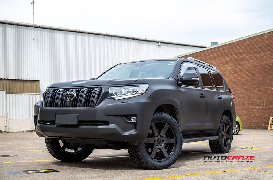 TOYOTA-PRADO-DISTRICT-TRUCK-MATTE-BLACK-TINTED-FACE